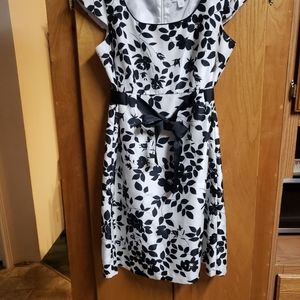 Black & White Floral Dress